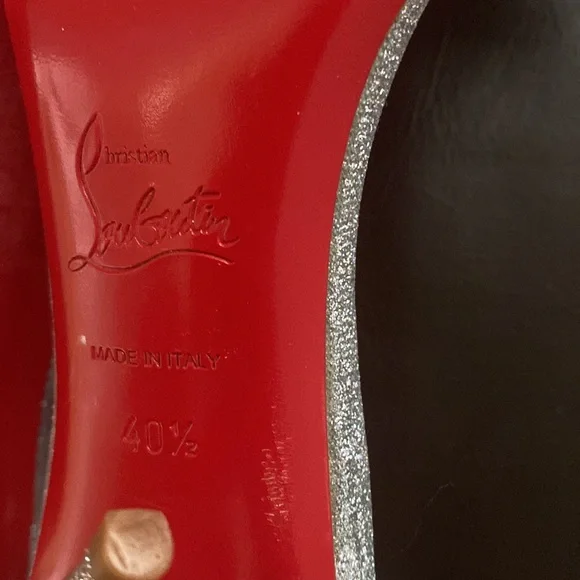 Like New!!! Christian Louboutin Glitter Pumps - Picture 7 of 9